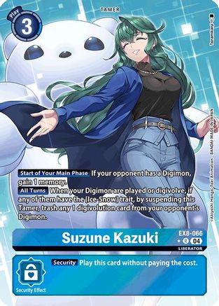 Suzune Kazuki (Alternate Art) (EX8-066) - Chain of Liberation Foil - Premium Digimon Single from Bandai - Just $6.46! Shop now at Game Crave Tournament Store