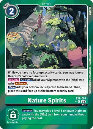 Nature Spirits (Limited Foil) (EX8-069) - Chain of Liberation Foil - Premium Digimon Single from Bandai - Just $2.54! Shop now at Game Crave Tournament Store