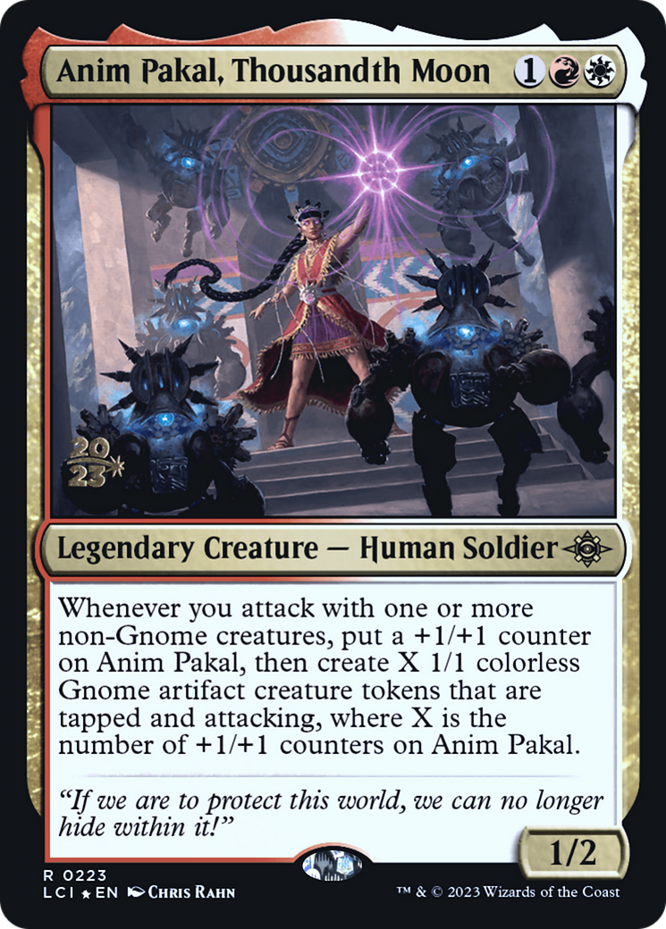 Anim Pakal, Thousandth Moon (PLCI-223S) - The Lost Caverns of Ixalan Promos Foil - Premium MTG Single from Wizards of the Coast - Just $5.06! Shop now at Game Crave Tournament Store