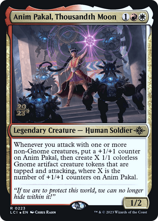 Anim Pakal, Thousandth Moon (PLCI-223S) - The Lost Caverns of Ixalan Promos Foil - Premium MTG Single from Wizards of the Coast - Just $5.06! Shop now at Game Crave Tournament Store