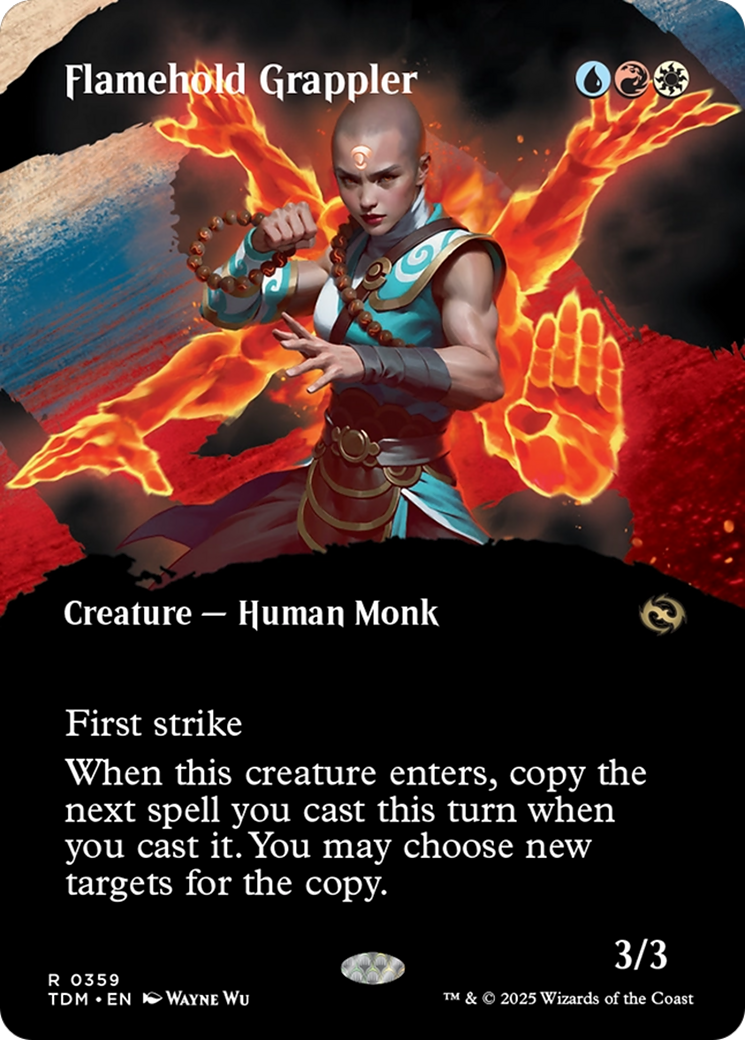 Flamehold Grappler (TDM-359) - Tarkir: Dragonstorm: (Showcase) (Borderless) - Premium MTG Single from Wizards of the Coast - Just $0.09! Shop now at Game Crave Tournament Store