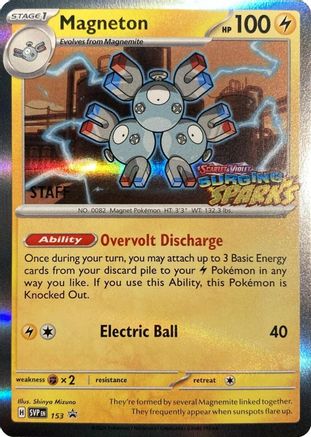 Magneton - 153 (Staff) 153 - SV Scarlet & Violet Promo Cards Holofoil