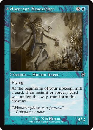 Aberrant Researcher // Perfected Form (Retro Frame) (-454) - Innistrad Remastered Foil - Premium MTG Single from Wizards of the Coast - Just $0.25! Shop now at Game Crave Tournament Store