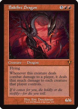 Balefire Dragon (Retro Frame) (-479) - Innistrad Remastered Foil - Premium MTG Single from Wizards of the Coast - Just $0! Shop now at Game Crave Tournament Store