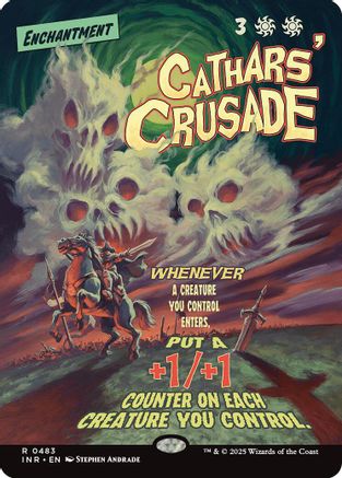 Cathars' Crusade (Showcase) (-483) - Innistrad Remastered Foil - Premium MTG Single from Wizards of the Coast - Just $0! Shop now at Game Crave Tournament Store