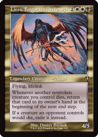 Liesa, Forgotten Archangel (Retro Frame) (-433) - Innistrad Remastered Foil - Premium MTG Single from Wizards of the Coast - Just $0.50! Shop now at Game Crave Tournament Store
