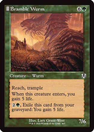 Bramble Wurm (Retro Frame) (-407) - Innistrad Remastered Foil - Premium MTG Single from Wizards of the Coast - Just $0! Shop now at Game Crave Tournament Store