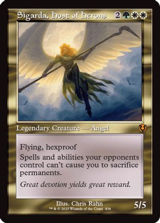 Sigarda, Host of Herons (Retro Frame) (-434) - Innistrad Remastered - Premium MTG Single from Wizards of the Coast - Just $0.67! Shop now at Game Crave Tournament Store