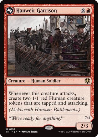 Hanweir Garrison (-157) - Innistrad Remastered Foil - Premium MTG Single from Wizards of the Coast - Just $1.46! Shop now at Game Crave Tournament Store