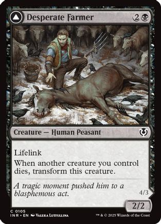 Desperate Farmer (-105) - Innistrad Remastered Foil - Premium MTG Single from Wizards of the Coast - Just $0! Shop now at Game Crave Tournament Store