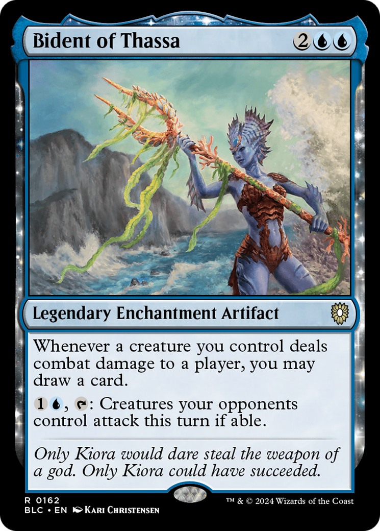 Bident of Thassa (BLC-162) - Bloomburrow Commander - Premium MTG Single from Wizards of the Coast - Just $0.26! Shop now at Game Crave Tournament Store