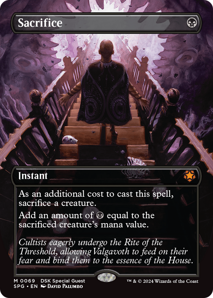 Sacrifice (SPG-069) - Special Guests (Borderless) Foil - Premium MTG Single from Wizards of the Coast - Just $16.22! Shop now at Game Crave Tournament Store