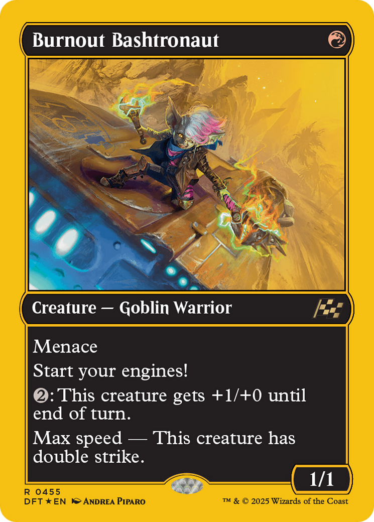 Burnout Bashtronaut (First-Place Foil) (DFT-455) - Aetherdrift Foil - Premium MTG Single from Wizards of the Coast - Just $0.36! Shop now at Game Crave Tournament Store