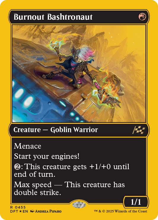 Burnout Bashtronaut (First-Place Foil) (DFT-455) - Aetherdrift Foil - Premium MTG Single from Wizards of the Coast - Just $0.36! Shop now at Game Crave Tournament Store
