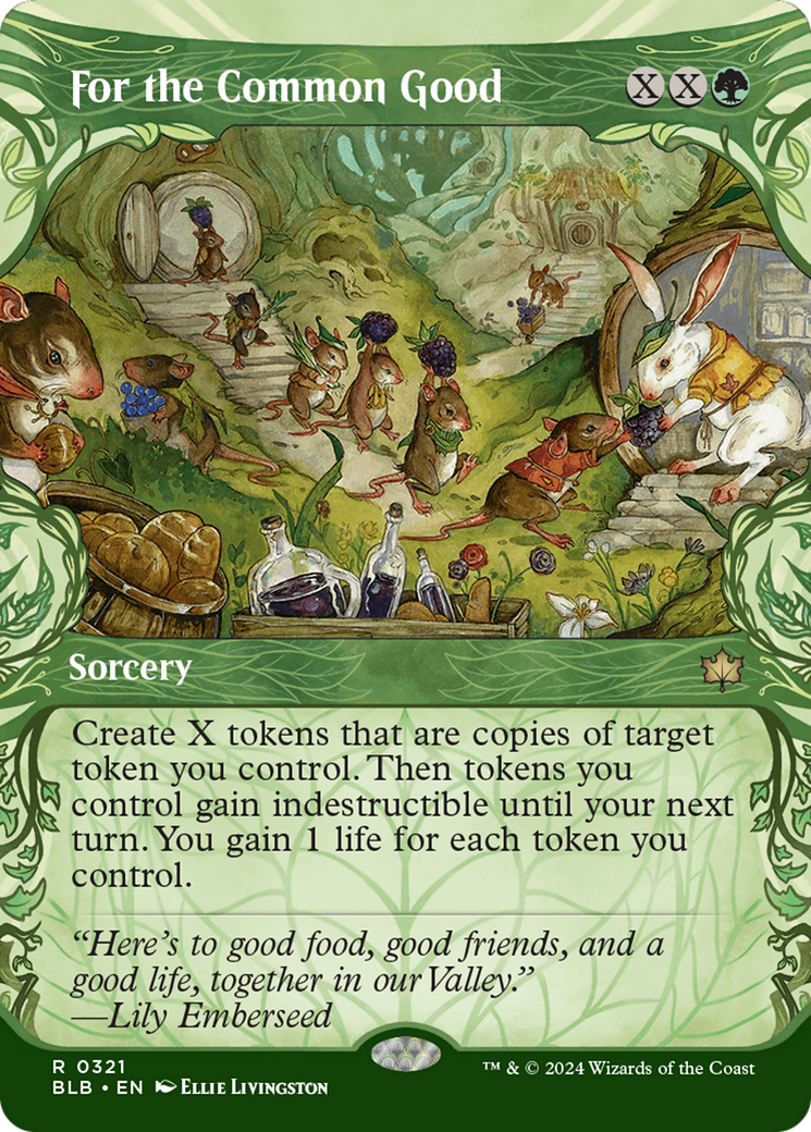 For the Common Good (BLB-321) - Bloomburrow: (Showcase) Foil - Premium MTG Single from Wizards of the Coast - Just $1.58! Shop now at Game Crave Tournament Store