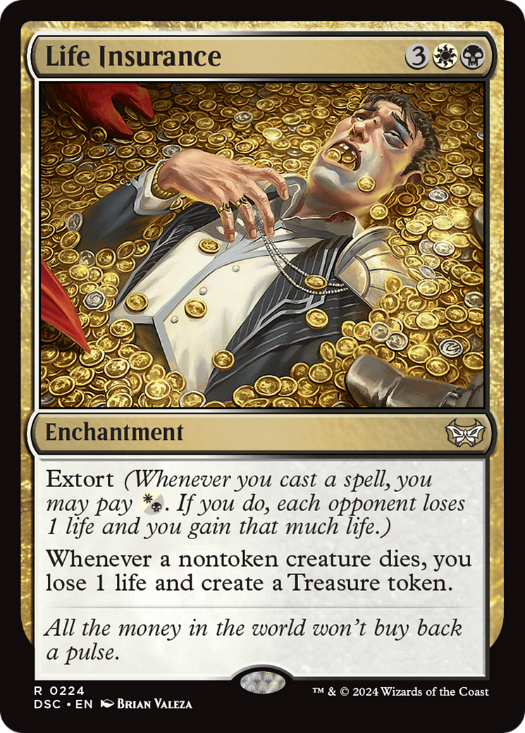 Life Insurance (DSC-224) - Duskmourn: House of Horror Commander - Premium MTG Single from Wizards of the Coast - Just $0.25! Shop now at Game Crave Tournament Store