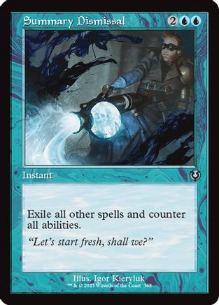 Summary Dismissal (Retro Frame) (-368) - Innistrad Remastered Foil - Premium MTG Single from Wizards of the Coast - Just $0! Shop now at Game Crave Tournament Store