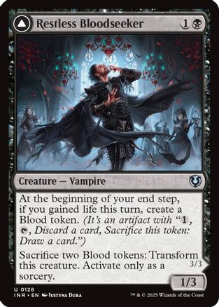 Restless Bloodseeker (-128) - Innistrad Remastered - Premium MTG Single from Wizards of the Coast - Just $0! Shop now at Game Crave Tournament Store