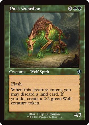Pack Guardian (Retro Frame) (-316) - Innistrad Remastered - Premium MTG Single from Wizards of the Coast - Just $0.25! Shop now at Game Crave Tournament Store