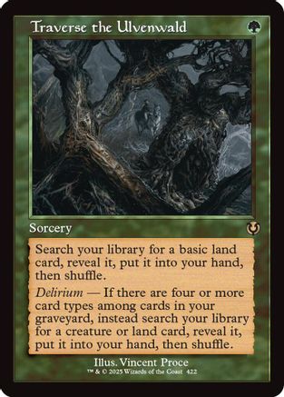 Traverse the Ulvenwald (Retro Frame) (-422) - Innistrad Remastered Foil - Premium MTG Single from Wizards of the Coast - Just $0! Shop now at Game Crave Tournament Store