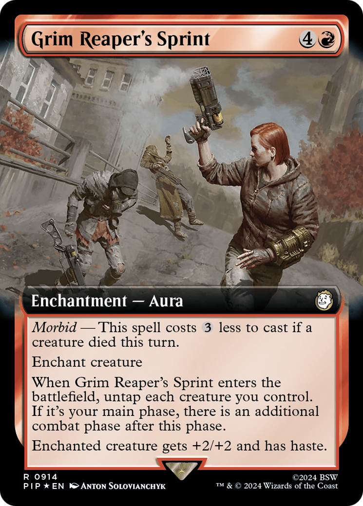 Grim Reaper's Sprint (PIP-914) - Fallout: (Extended Art) - Premium MTG Single from Wizards of the Coast - Just $3.73! Shop now at Game Crave Tournament Store