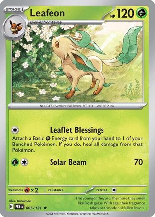Leafeon - SV Prismatic Evolutions Reverse Holofoil