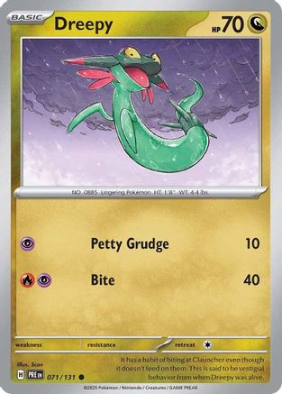 Dreepy - SV Prismatic Evolutions Reverse Holofoil