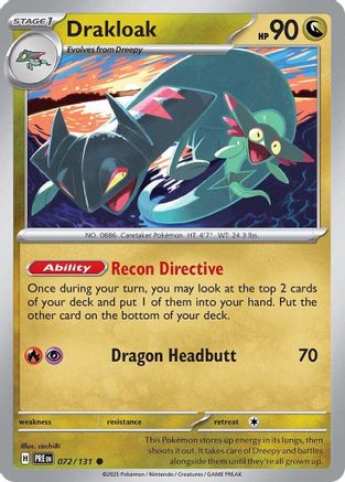 Drakloak - SV Prismatic Evolutions Reverse Holofoil