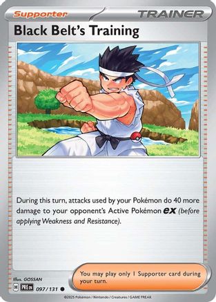 Black Belt's Training - 097/131 - SV Prismatic Evolutions Reverse Holofoil