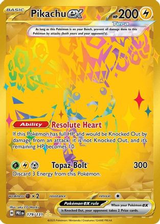 Pikachu ex - 179/131 - SV Prismatic Evolutions Holofoil
