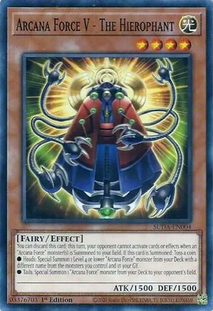 Arcana Force V - The Hierophant (SUDA-EN004) - Supreme Darkness 1st Edition - Premium Yugioh Single from Konami - Just $0.25! Shop now at Game Crave Tournament Store