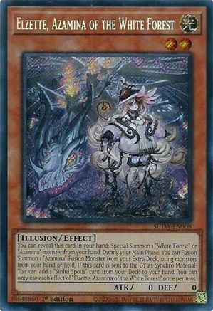 Elzette, Azamina of the White Forest (SUDA-EN008) - Supreme Darkness 1st Edition - Premium Yugioh Single from Konami - Just $5.52! Shop now at Game Crave Tournament Store