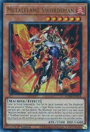Metalflame Swordsman (SUDA-EN014) - Supreme Darkness 1st Edition - Premium Yugioh Single from Konami - Just $1.82! Shop now at Game Crave Tournament Store
