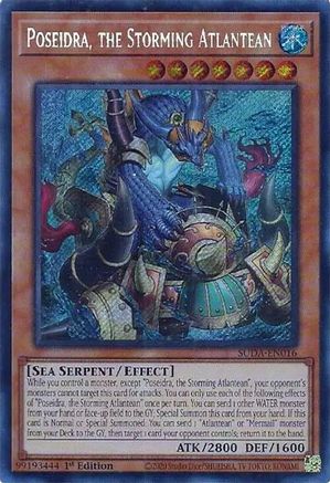 Poseidra, the Storming Atlantean (SUDA-EN016) - Supreme Darkness 1st Edition - Premium Yugioh Single from Konami - Just $4.10! Shop now at Game Crave Tournament Store
