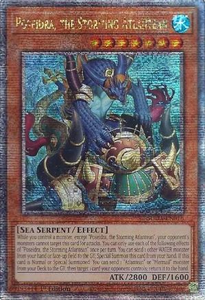 Poseidra, the Storming Atlantean (Quarter Century Secret Rare) (SUDA-EN016) - Supreme Darkness 1st Edition - Premium Yugioh Single from Konami - Just $52.98! Shop now at Game Crave Tournament Store