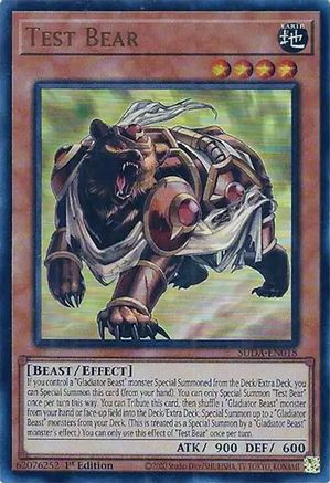 Test Bear (SUDA-EN018) - Supreme Darkness 1st Edition - Premium Yugioh Single from Konami - Just $0.26! Shop now at Game Crave Tournament Store