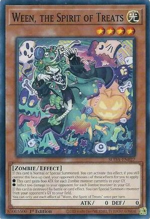Ween, the Spirit of Treats (SUDA-EN027) - Supreme Darkness 1st Edition - Premium Yugioh Single from Konami - Just $0.25! Shop now at Game Crave Tournament Store