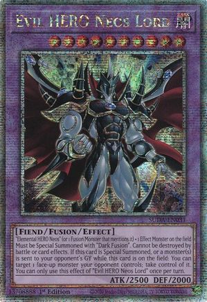 Evil HERO Neos Lord (Quarter Century Secret Rare) (SUDA-EN031) - Supreme Darkness 1st Edition - Premium Yugioh Single from Konami - Just $43.81! Shop now at Game Crave Tournament Store