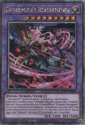 Fiendsmith's Rextremende (Quarter Century Secret Rare) (SUDA-EN037) - Supreme Darkness 1st Edition - Premium Yugioh Single from Konami - Just $15.71! Shop now at Game Crave Tournament Store