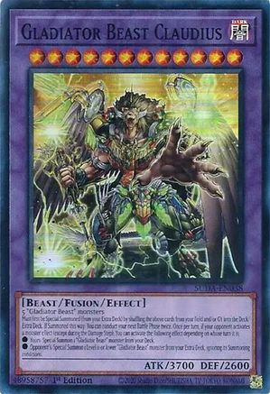 Gladiator Beast Claudius (SUDA-EN038) - Supreme Darkness 1st Edition - Premium Yugioh Single from Konami - Just $0.25! Shop now at Game Crave Tournament Store