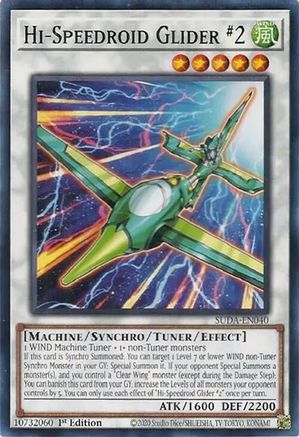 Hi-Speedroid Glider #2 (SUDA-EN040) - Supreme Darkness 1st Edition - Premium Yugioh Single from Konami - Just $0.25! Shop now at Game Crave Tournament Store