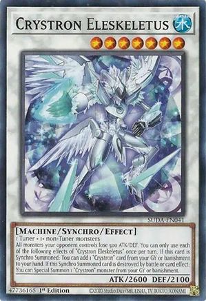 Crystron Eleskeletus (SUDA-EN041) - Supreme Darkness 1st Edition - Premium Yugioh Single from Konami - Just $0.25! Shop now at Game Crave Tournament Store