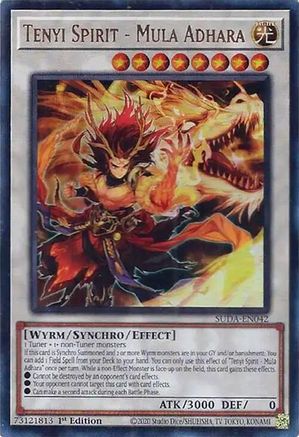 Tenyi Spirit - Mula Adhara (SUDA-EN042) - Supreme Darkness 1st Edition - Premium Yugioh Single from Konami - Just $0.55! Shop now at Game Crave Tournament Store