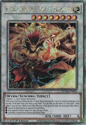 Tenyi Spirit - Mula Adhara (Quarter Century Secret Rare) (SUDA-EN042) - Supreme Darkness 1st Edition - Premium Yugioh Single from Konami - Just $11.66! Shop now at Game Crave Tournament Store