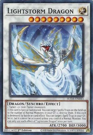 Lightstorm Dragon (SUDA-EN043) - Supreme Darkness 1st Edition - Premium Yugioh Single from Konami - Just $0.25! Shop now at Game Crave Tournament Store