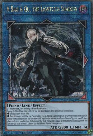 A Bao A Qu, the Lightless Shadow (Quarter Century Secret Rare) (SUDA-EN049) - Supreme Darkness 1st Edition - Premium Yugioh Single from Konami - Just $108.99! Shop now at Game Crave Tournament Store