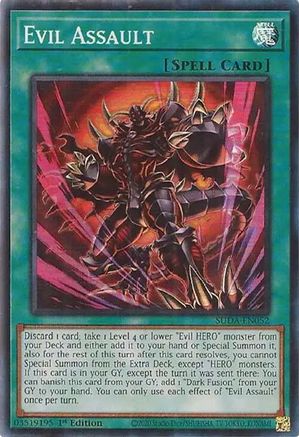 Evil Assault (SUDA-EN052) - Supreme Darkness 1st Edition - Premium Yugioh Single from Konami - Just $0.98! Shop now at Game Crave Tournament Store