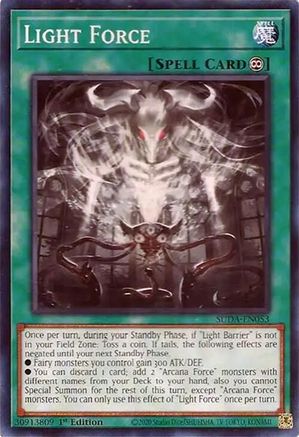 Light Force (SUDA-EN053) - Supreme Darkness 1st Edition - Premium Yugioh Single from Konami - Just $0.25! Shop now at Game Crave Tournament Store