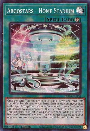 Argostars - Home Stadium (SUDA-EN058) - Supreme Darkness 1st Edition - Premium Yugioh Single from Konami - Just $0.25! Shop now at Game Crave Tournament Store