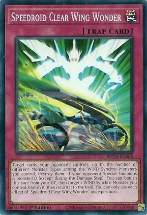 Speedroid Clear Wing Wonder (SUDA-EN068) - Supreme Darkness 1st Edition - Premium Yugioh Single from Konami - Just $0.25! Shop now at Game Crave Tournament Store